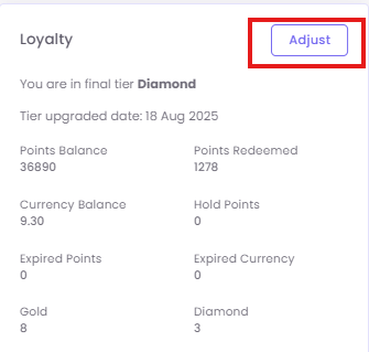 A screenshot of a loyalty program
AI-generated content may be incorrect.
